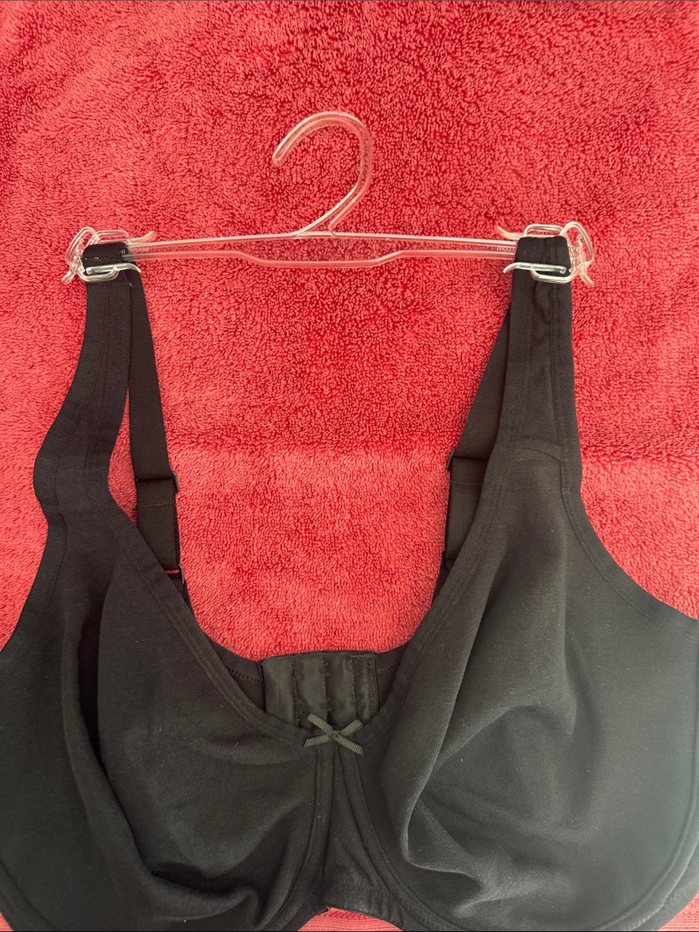 Fruit of the Loom Black Wireless Full-Coverage Comfort Bra